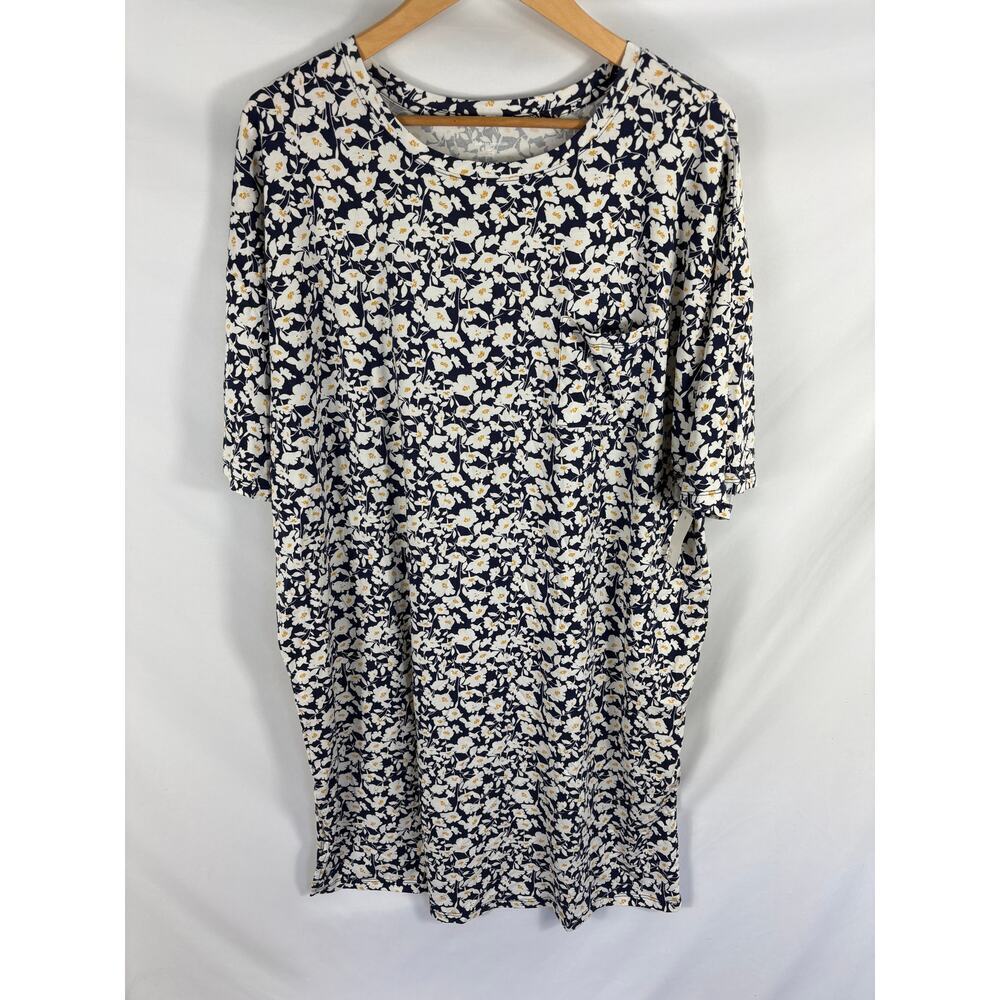 NWT Amazon Floral Print Short Sleeve Dress Size XL